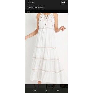 Maurices White Spring Dress Large